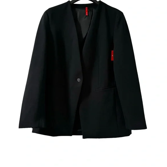 SPANX 🆕 Perfect Collarless Blazer Classic Black Size Large. Closet Staple! - Picture 1 of 11